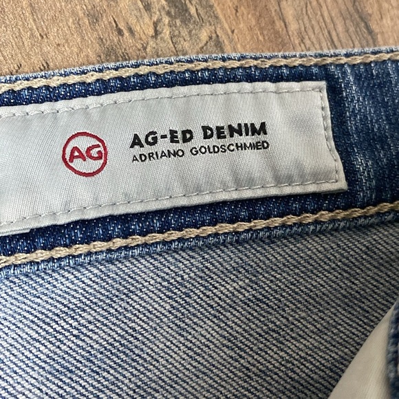 AG ADRIANO GOLDSCHMIED Hailey Roll Up Ex Boyfriend Denim Short Size 26 - Picture 8 of 11
